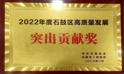 2022年石鼓区高质量发展突出贡献奖