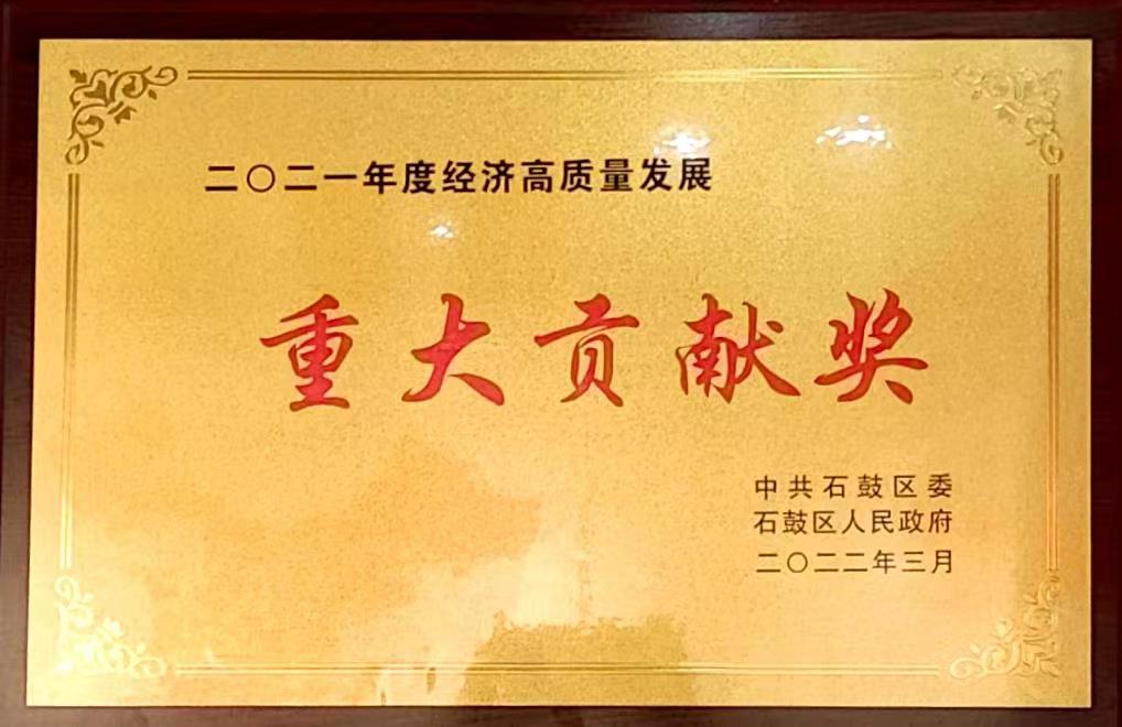 2021年经济高质量发展重大贡献奖